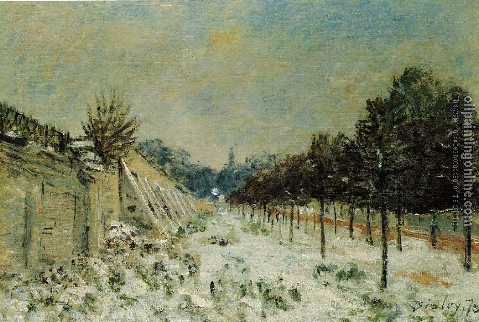 Sisley, Alfred - Snow at Marly-le-Roi